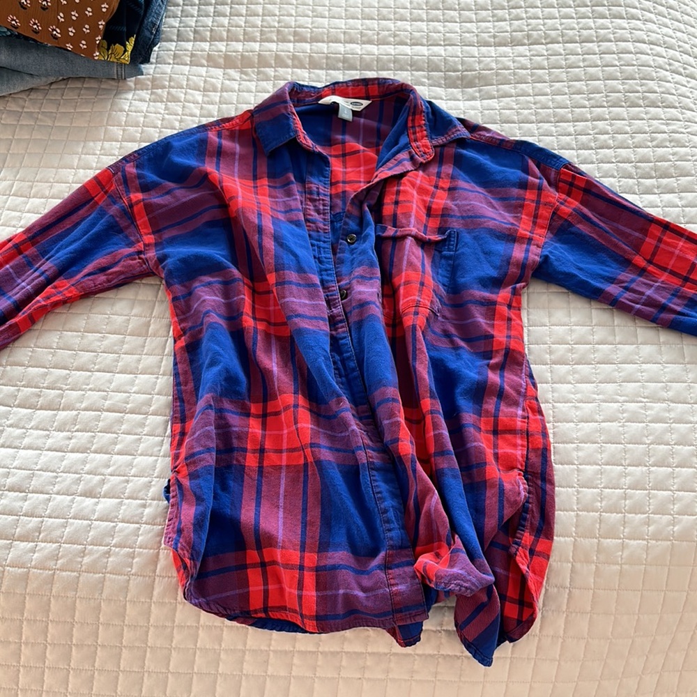Old navy boyfriend shirt flannel